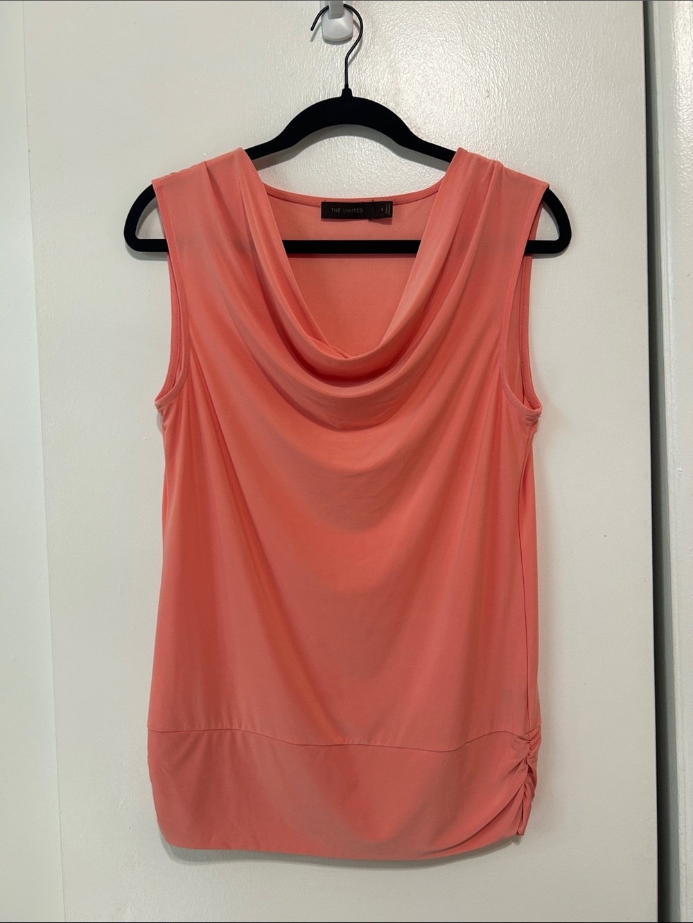 The Limited Coral Sleeveless Cowl Neck Camisole
